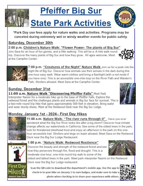 Pfeiffer Big Sur State Park Activities